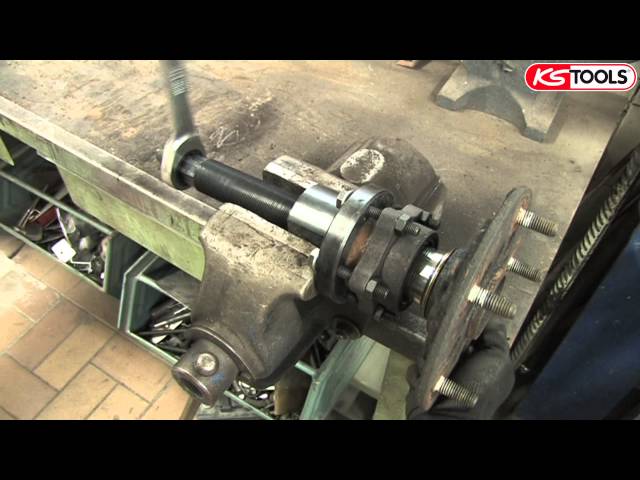 Video teaser per Anwendungsvideo Radlager-Werkzeug-Satz Ford Transit KS Tools 150.2370