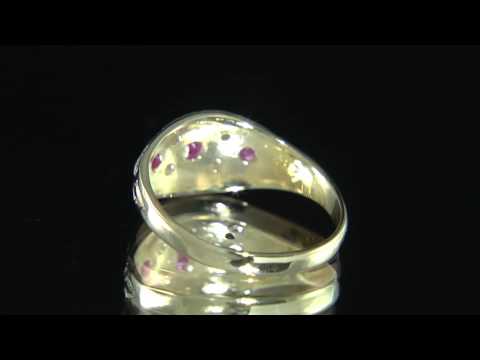 18k Yellow Gold Ruby and Diamond MTC064