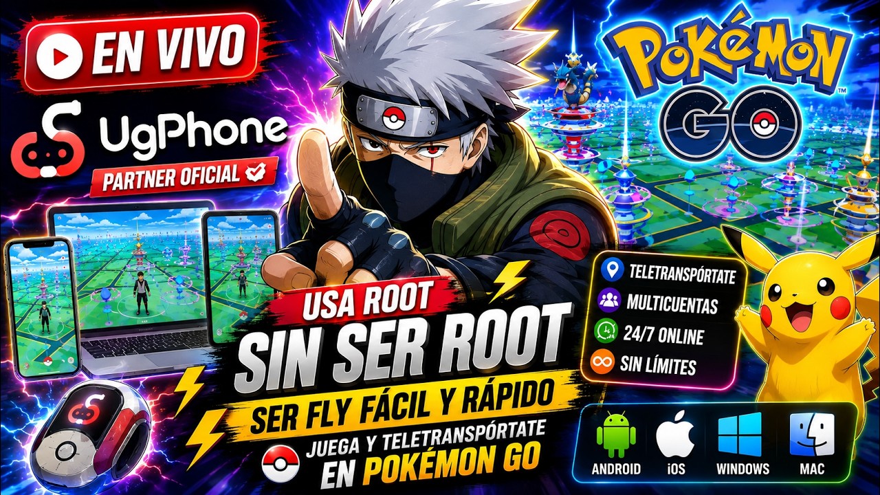 🚨Descubre cómo funciona UGPhone para Pokémon GO | Partner Oficial ⭐🚨La otra forma de ser FLY