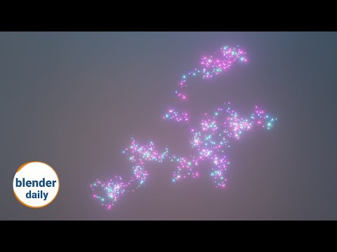 Random walk: Accumulate Field Node | Blender Geonodes Daily, tip 81