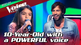 10-Year-Old POWERHOUSE surprises EVERYONE in The Voice Kids