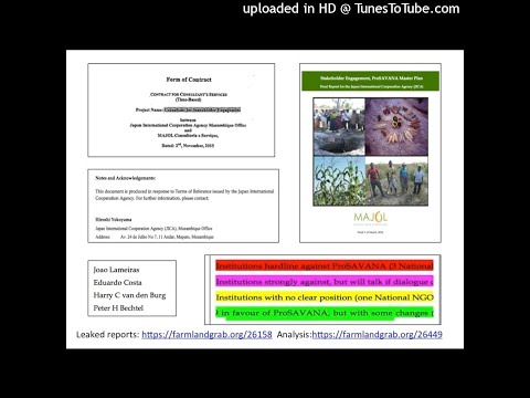 JICA MAJOL Consultant talking ProSAVANA 2015 NOV(Portuguese and English)
