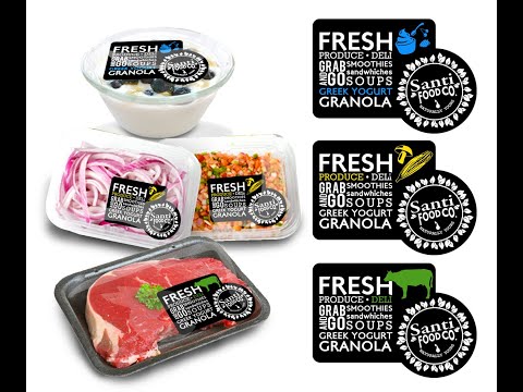 Deli Meat Labels For Sandwiches, Salads, Pizza, Cheese & Grab & Go Foods.