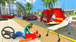 AMBULANCE RESCUE DRIVER Simulator #1 - Emergency DRIVING SIMULATOR - Android Gameplay