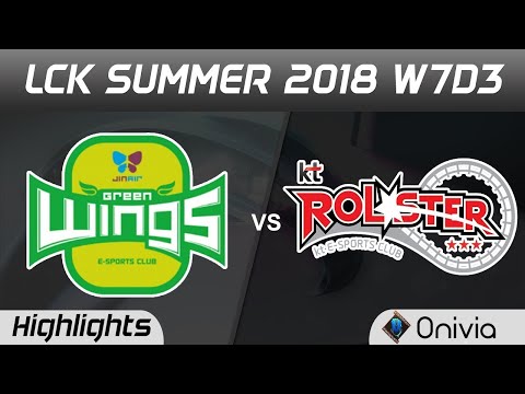 JAG vs KT Highlights Game 3 LCK Mùa hè 2018 W7D3 Jin Air GreenWings và KT Rolster của Onivia Part