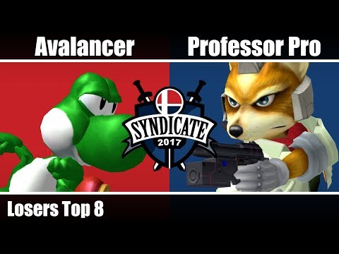 SYN17 - Avalancer (Yoshi) Vs. Professor Pro (Fox) - Losers Top 8 - Melee Singles