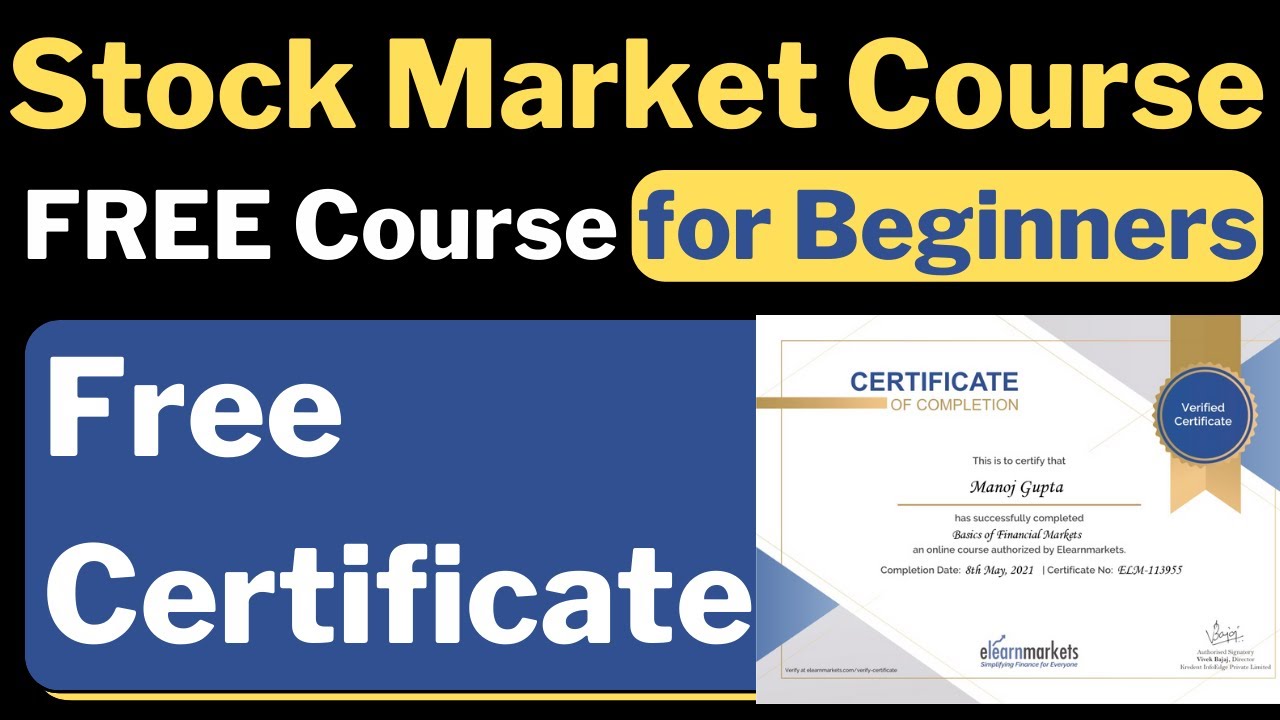 Stock Market for Beginners Course | Free Certificate