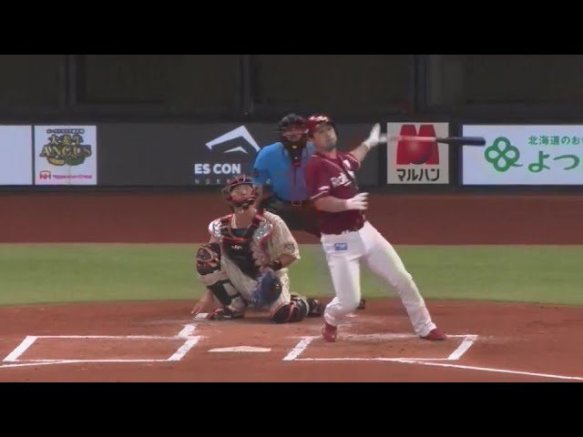 【2回表】相性の良さを発揮!! イーグルス・阿部寿樹の先制ソロホームラン!! 2024年7月16日 北海道日本ハムファイターズ 対 東北楽天ゴールデンイーグルス