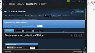How to make an Ark Mod Collection on steam