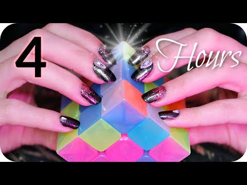 ASMR New & Tingly Triggers over 4 Hours ✨ (NO TALKING) Tapping, Scratching, Crinkling, Crunching ++