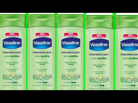 Vaseline aloe smoothe lotion review