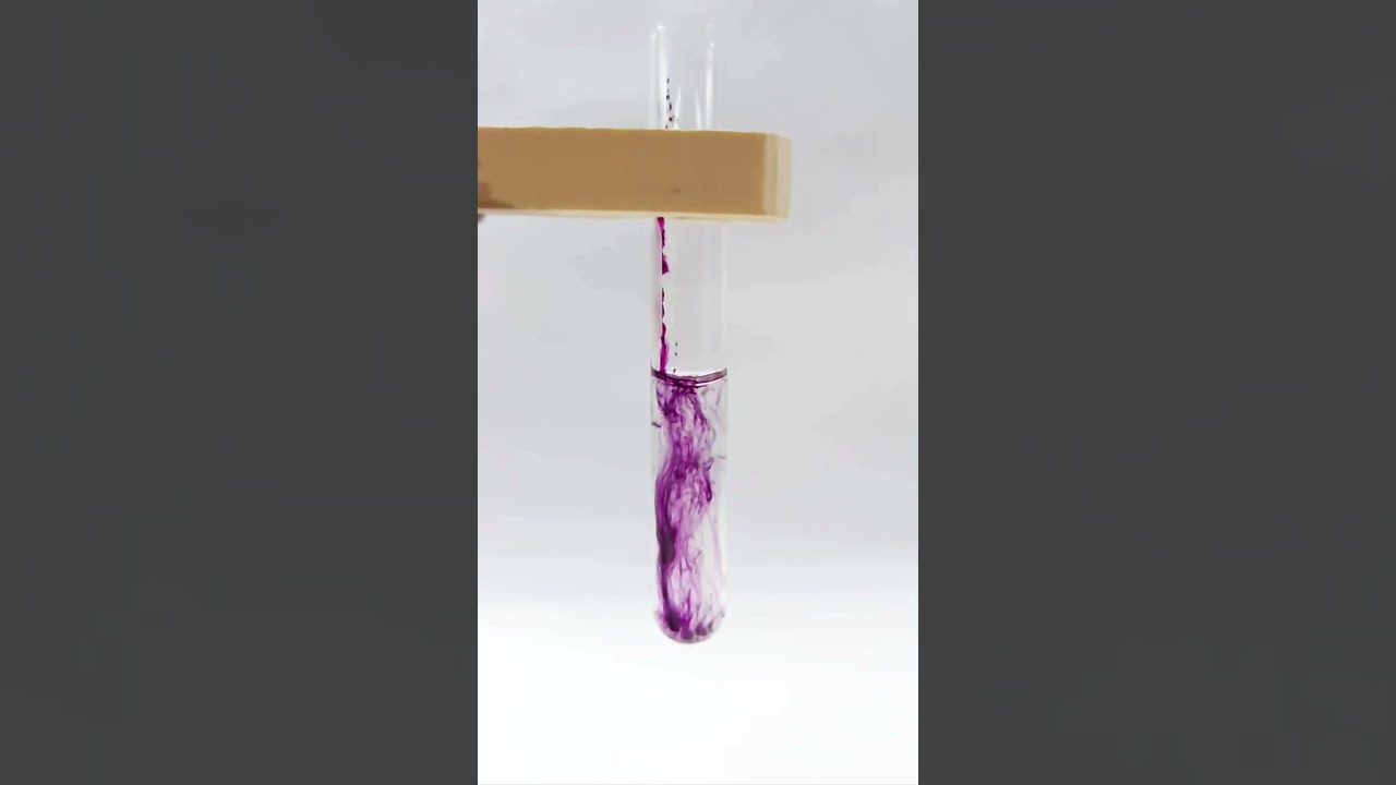 REDOX reaction between manganese and hydrogen peroxide #shorts #chemistry