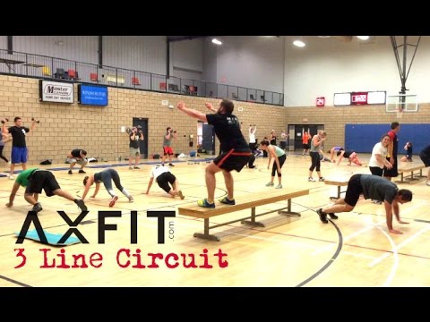 3 Line Circuit Workout - Group Training Ideas