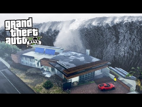 TSUNAMI EMERGENCY! - GTA 5 REAL LIFE MOD³ #11