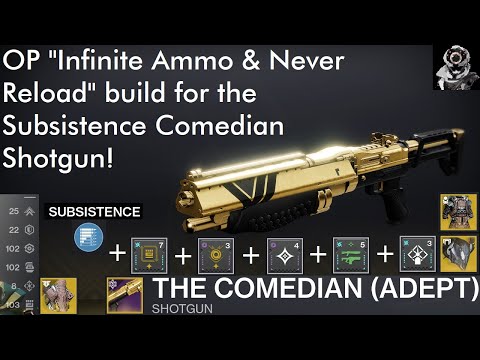 Destiny 2: The ULTIMATE Subsistence Comedian Infinite Ammo Build for Warlock! (Full Build Breakdown)