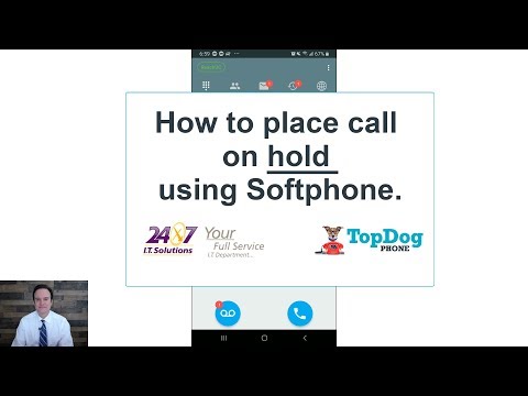 How to place a call on HOLD using the TopDog Softphone App (Length = 1:10)