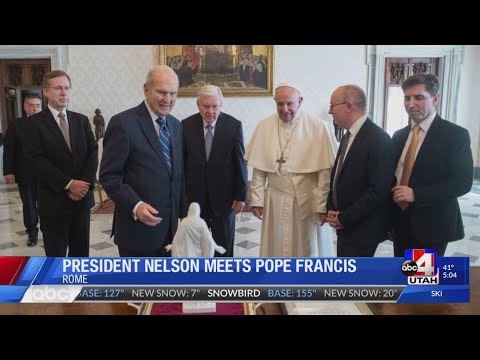 ネルソン大統領、フランシスコ法王と会見 (Pres Nelson meets Pope Francis)