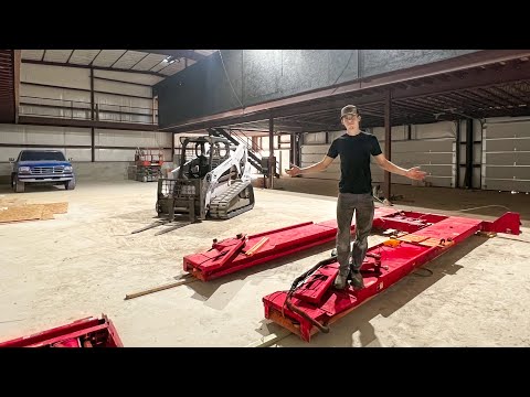 Building My Dream Shop House Part 6: 4 Post Lift & Welding Fence!