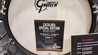 Video thumbnail for Gretsch Catalina Special Edition Walnut Burst - NAMM 2020 by Percussion Source