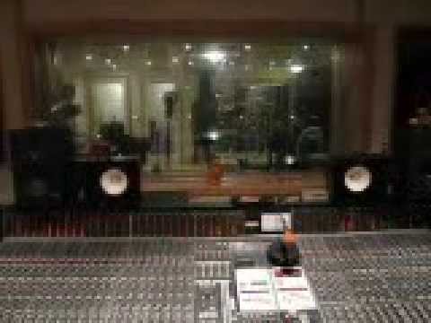 Dennis Buhl/EVIL MASQUERADE recording drums (November 12, 2013).