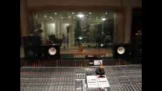 Dennis Buhl/EVIL MASQUERADE recording drums (November 12, 2013).