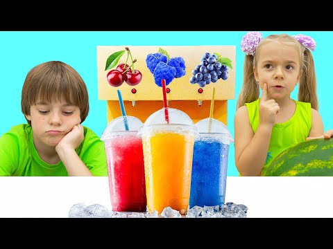 Anabella Pretend Play Funny Stories About Selling Fresh Fruit Juice