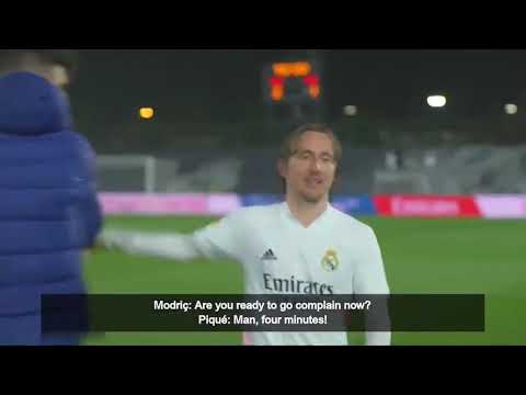 Modric calls Pique a cry baby! EL CLASSICO