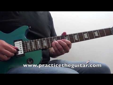 Guitar Lesson-How To Play-D Minor Rapid Fire Repeating Rock Licks-Practice 15 Tempos-Backing Tracks