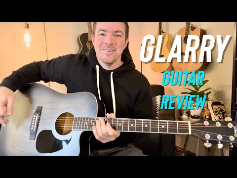 GLARRY 41in Full Size 6 Strings Left Hand Acoustic Electric Guitar Beginner Kit w/ 15W Amp, Cutaway Design Electric Acoustic Guitar with Bag, Strap, Picks, Strings, Basswood Guitarra video review thumbnail
