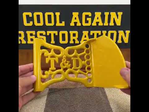 Antique meat slicer from 1883 restoration.. #trending #viral #video 