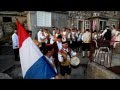 Traditionell Sword Dance Ceremonie Pupnat Korčula Kumpanija Croatia 2012