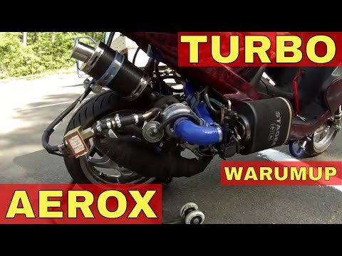 Turbo Yamaha Aerox 2 Stroke Minarelli Testtrack Warumup & Boost im Stand #1