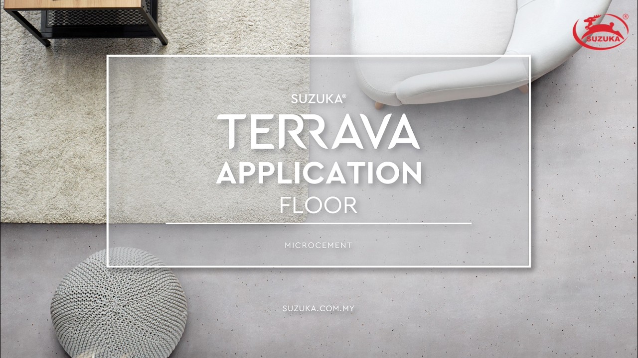 SUZUKA® Terrava Microcement Floor Application on Porous Surface (TRV)