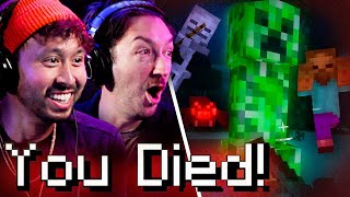 Ryan Plays Minecraft For The First Time (Shane Is There Too) • Survival Mode