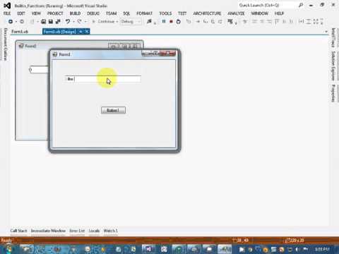 VB.NET (In Urdu) Tutorial 41 - Using Built-in Functions in Visual Basic
