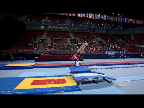 2017 Trampoline Worlds, Sofia – Polina TROIANOVA (RUS) tops DMT qualification