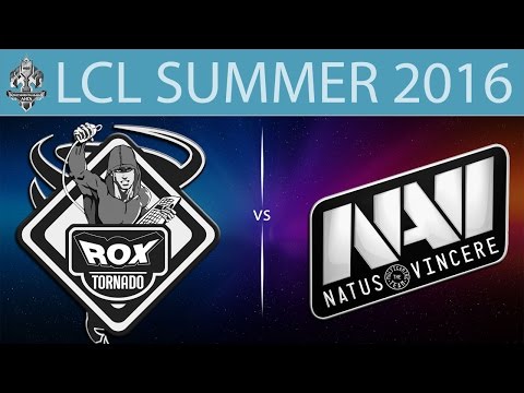 [LoL VODs] ROX vs NV | LCL Summer 2016 (19.06.2016) - Tornado ROX vs Natus Vincere.CIS