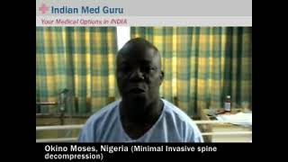 Okino Moses, Nigeria patient video testimonial India