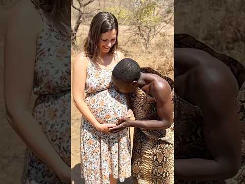 Chaba giving blessings to his baby in the womb ❤️❤️❤️ #hadzabetribe #wildlife  #freestyle #love