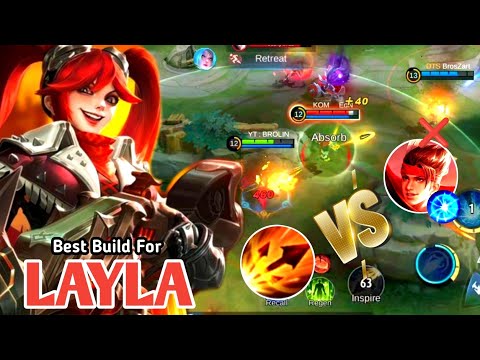 Layla Use Inspire Vs Cloud Use Vengeance !! Build Top 1 Global Layla ~ Mobile Legends