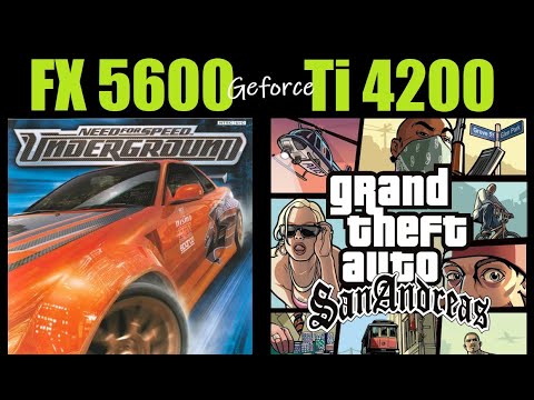 Nvidia Geforce FX 5600 vs Geforce 4 Ti 4200 8x I Test in 4 Games