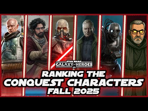 Ranking the Conquest (Proving Grounds) Characters in SWGOH - Fall 2025