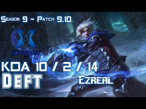 KZ Deft EZREAL vs XAYAH ADC - Patch 9.11 KR Ranked