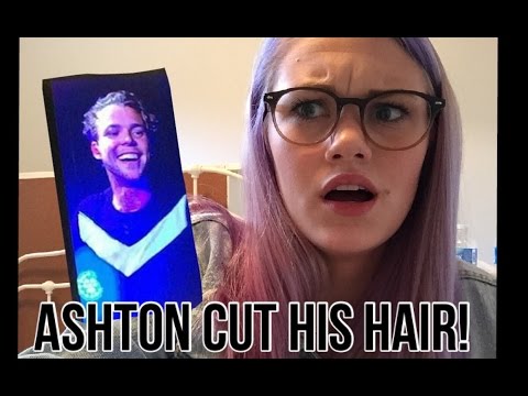 ASHTON CUT HIS HAIR