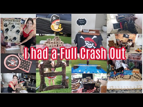 I Crashed Out.🏴‍☠️ Pirate Birthday Party Prep! DIY Decor, Games, Party Ideas Chaos & Real Life 🎉