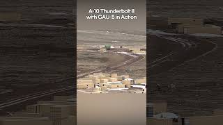 A10 Thunderbolt II with GAU 8 in Action (unmanned target vehicle)