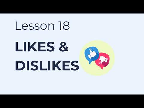 Lesson 18: Likes & Dislikes | Beginner English Lesson