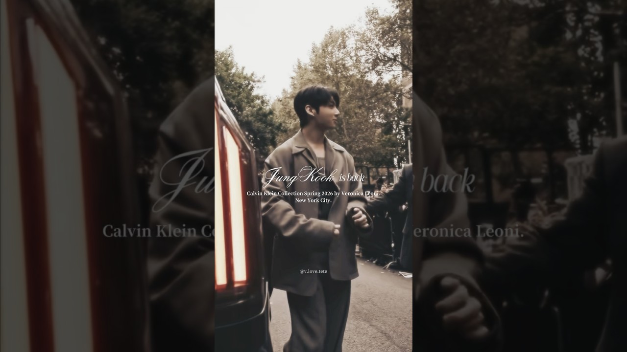 Jungkook at the Calvin Klein show Fashion Week