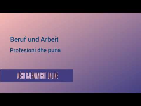 Berufe | Profesionet në gjuhen Gjermane |