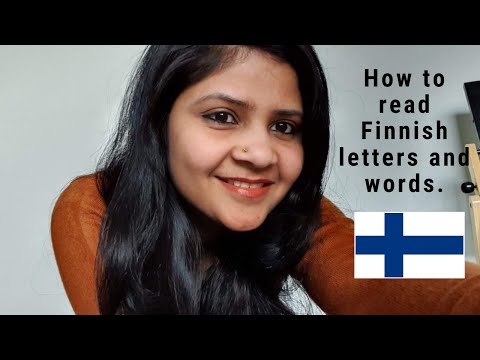 The Finnish language for beginners ( pronounce the letters and words) (lesson 3)